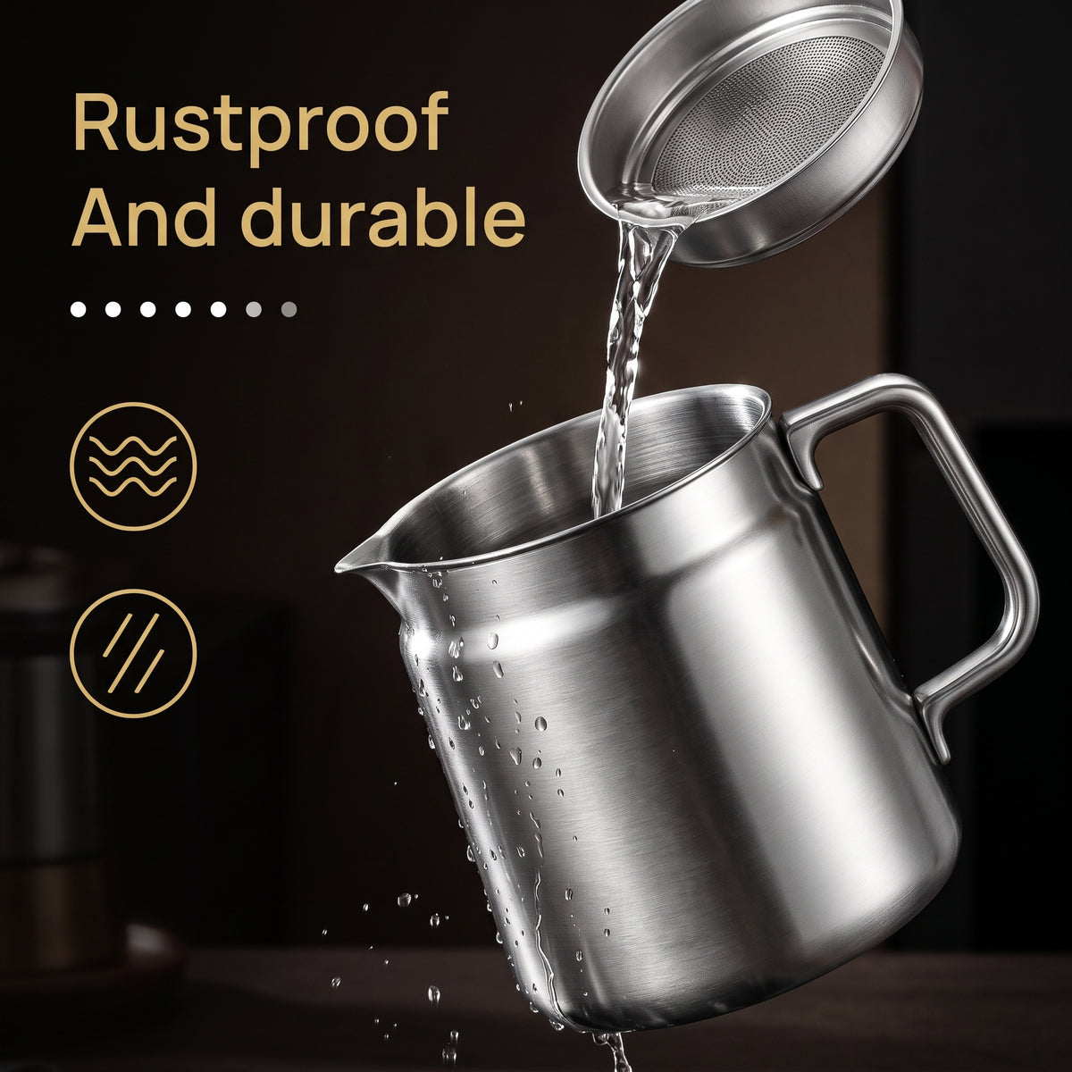 🔥50% OFF! 🚗3-in-1 304 Stainless Steel Multifunctional Oil Strainer Pot