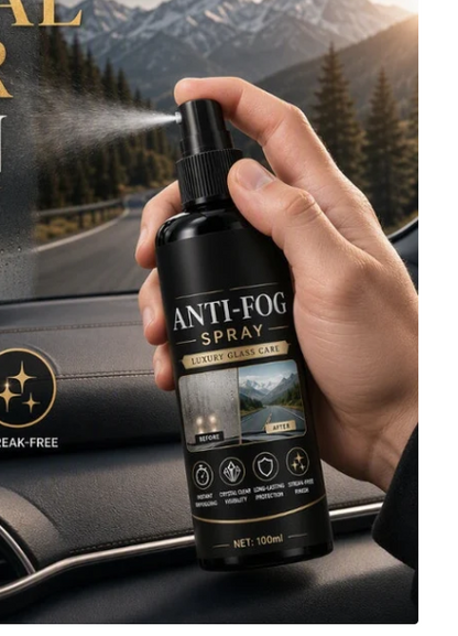 🚗50% OFF NOW! Car Glass Anti‑Fog Spray‑ 24H Long‑Lasting Streak‑Free Defogger Spray