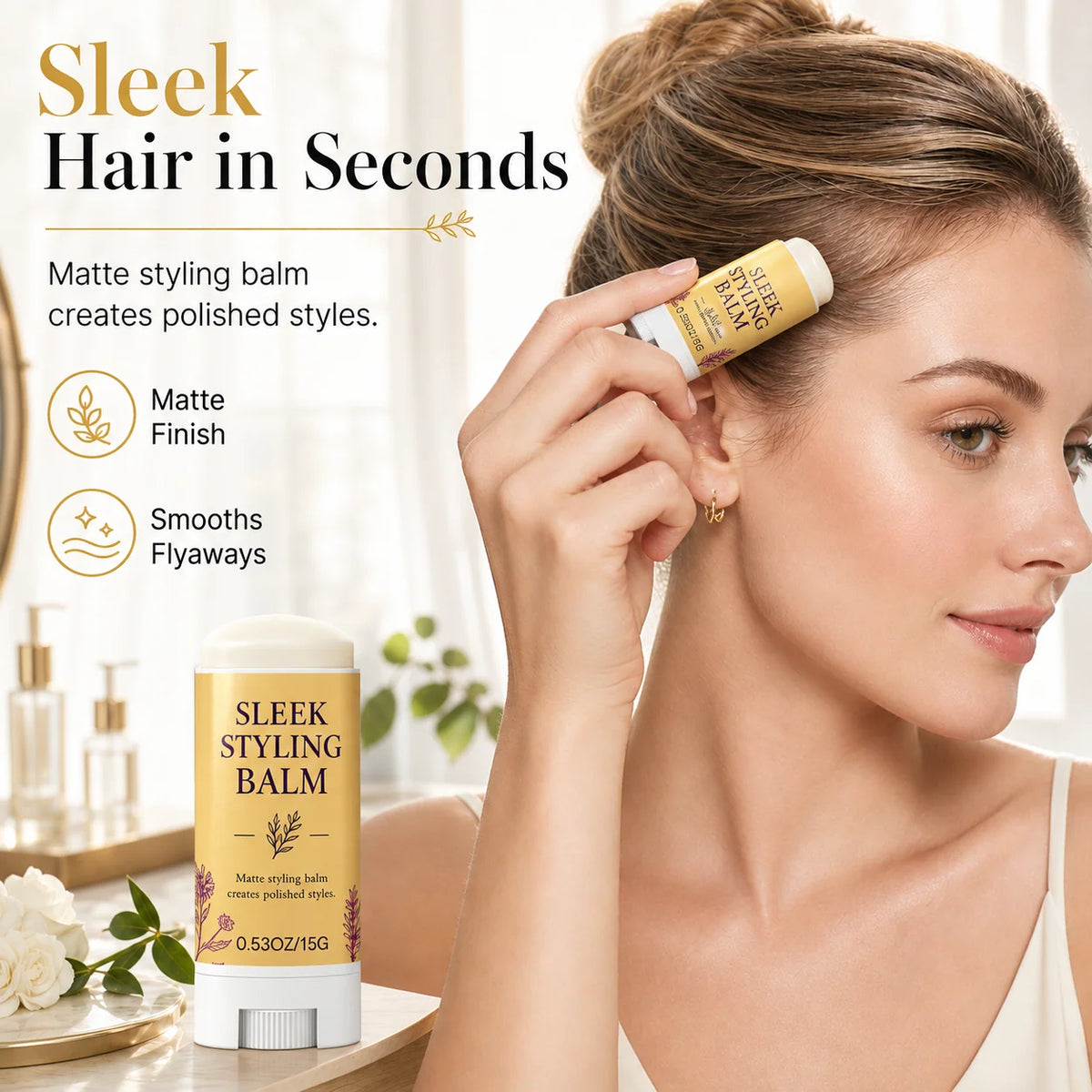🏆Buy 1 Get 1 Free 🎉🎁Fresh Styling Stick for Flyaway Hair and Frizz Control