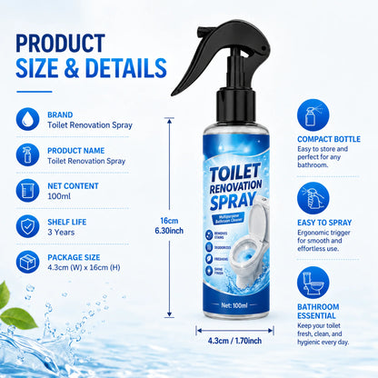 🔥LAST DAY SALE-50% OFF🎁100ML-Scented Antibacterial and Descaling Toilet Cleaner