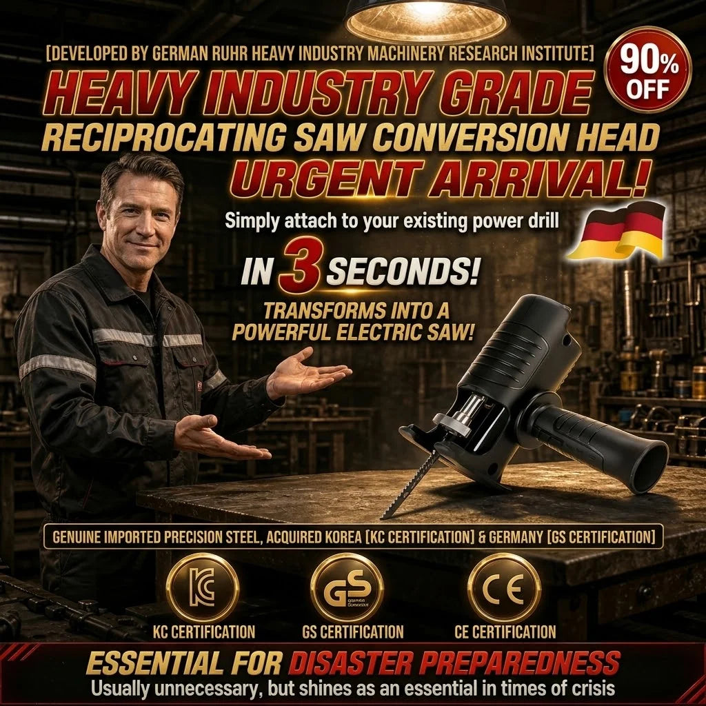 ✅【Includes three free saw blades 】Turn your existing drill into a handy saw in seconds for all woodworking jobs!