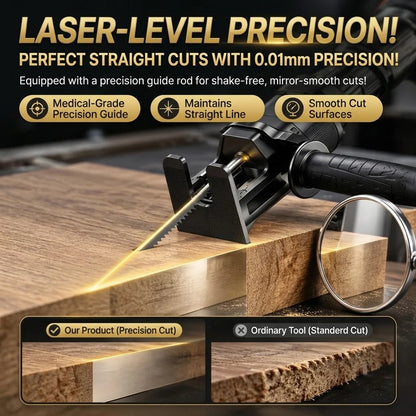 ✅【Includes three free saw blades 】Turn your existing drill into a handy saw in seconds for all woodworking jobs!