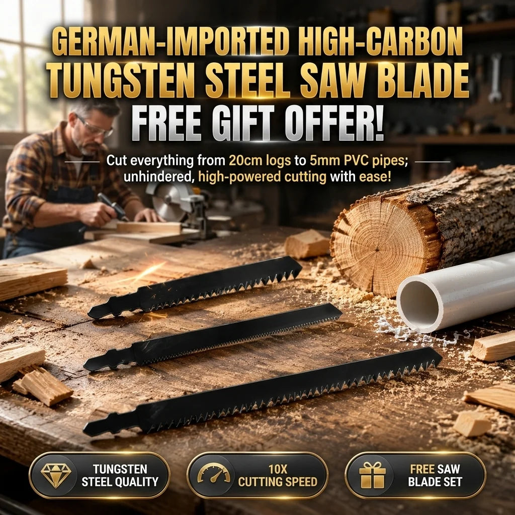 ✅【Includes three free saw blades 】Turn your existing drill into a handy saw in seconds for all woodworking jobs!