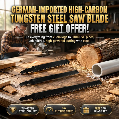✅【Includes three free saw blades 】Turn your existing drill into a handy saw in seconds for all woodworking jobs!