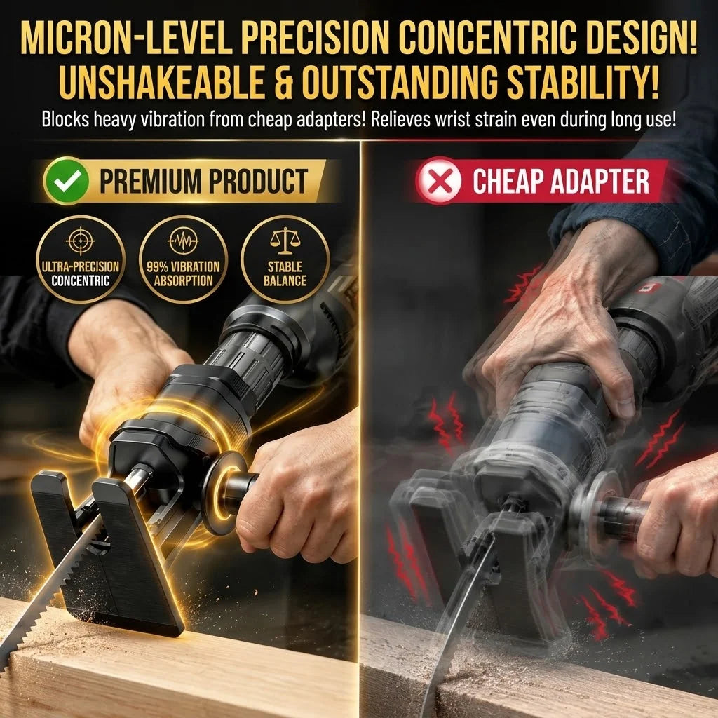 ✅【Includes three free saw blades 】Turn your existing drill into a handy saw in seconds for all woodworking jobs!