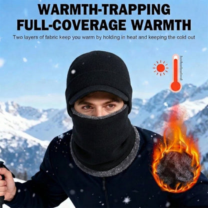 ❄️🧢 3-in-1 Winter Balaclava with Visor – Warm, thermal-protective hood that shields the head, neck, and face from cold, wind, and snow✨