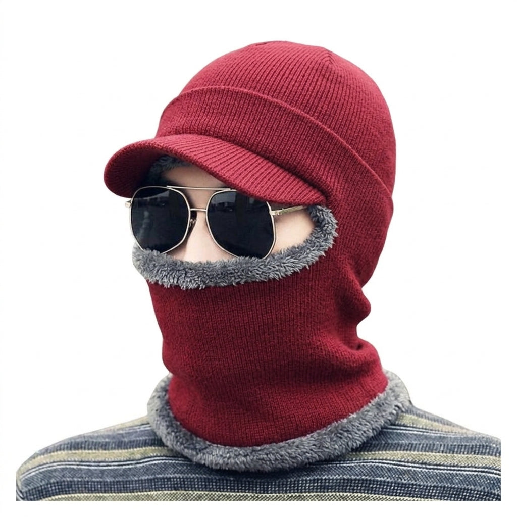 ❄️🧢 3-in-1 Winter Balaclava with Visor – Warm, thermal-protective hood that shields the head, neck, and face from cold, wind, and snow✨