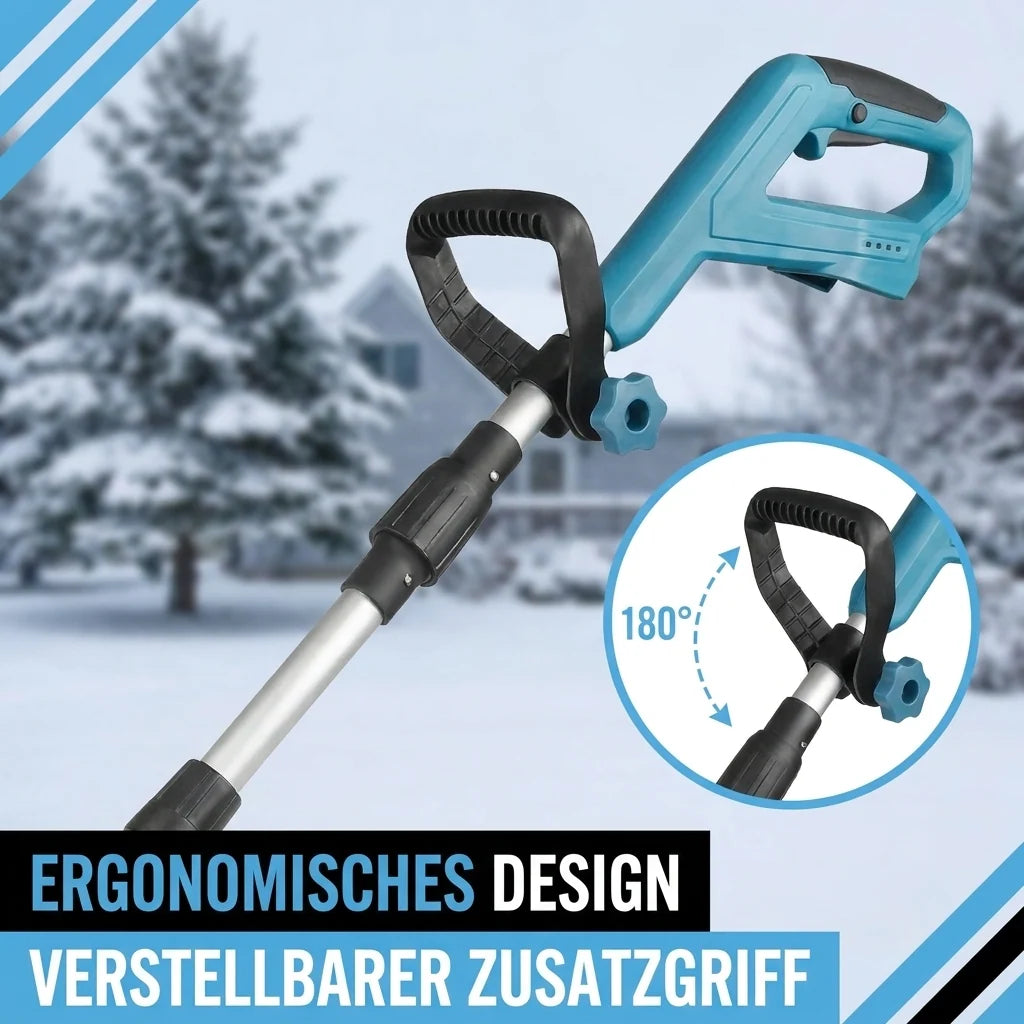 ✅ Foldable & detachable lithium snow thrower, high power for fast snow clearing!