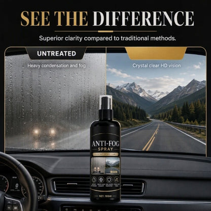 🚗50% OFF NOW! Car Glass Anti‑Fog Spray‑ 24H Long‑Lasting Streak‑Free Defogger Spray