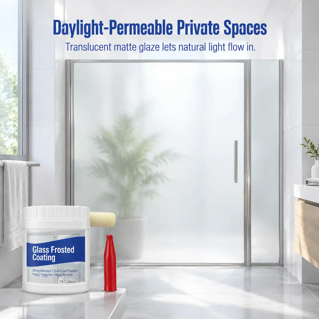 🎁Frosted Glass Privacy Coating Kit – Water-Based Window Treatment