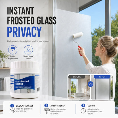 🎁Frosted Glass Privacy Coating Kit – Water-Based Window Treatment