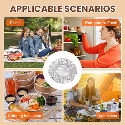 🍽️ Wiederverwendbare Aluminiumabdeckung für Speisen