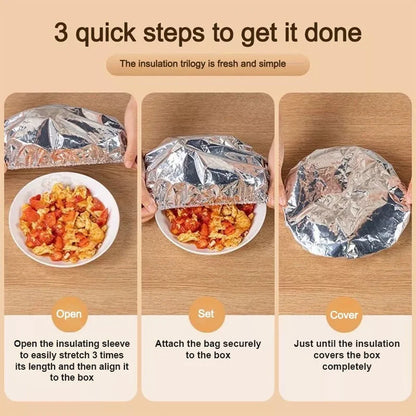 🍽️ Wiederverwendbare Aluminiumabdeckung für Speisen