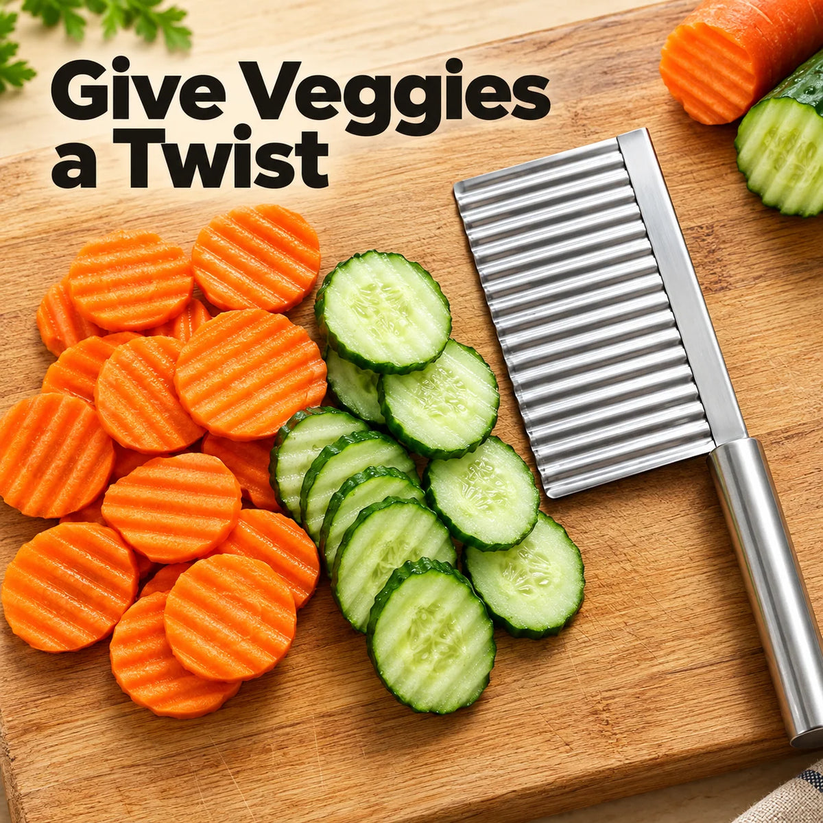 🔥Buy 1 Get 1 Free - Stainless Steel Crinkle Cut Knife