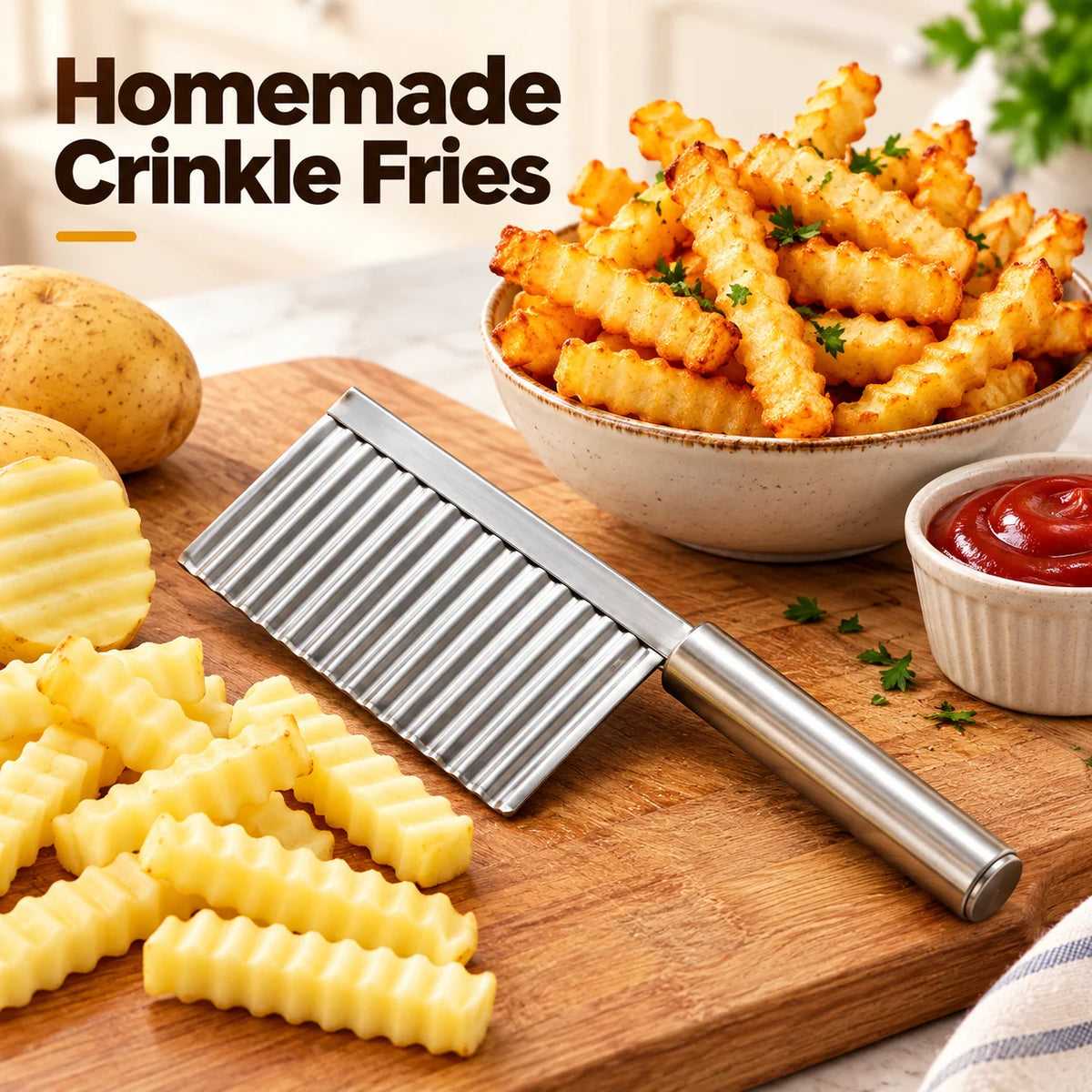 🔥Buy 1 Get 1 Free - Stainless Steel Crinkle Cut Knife
