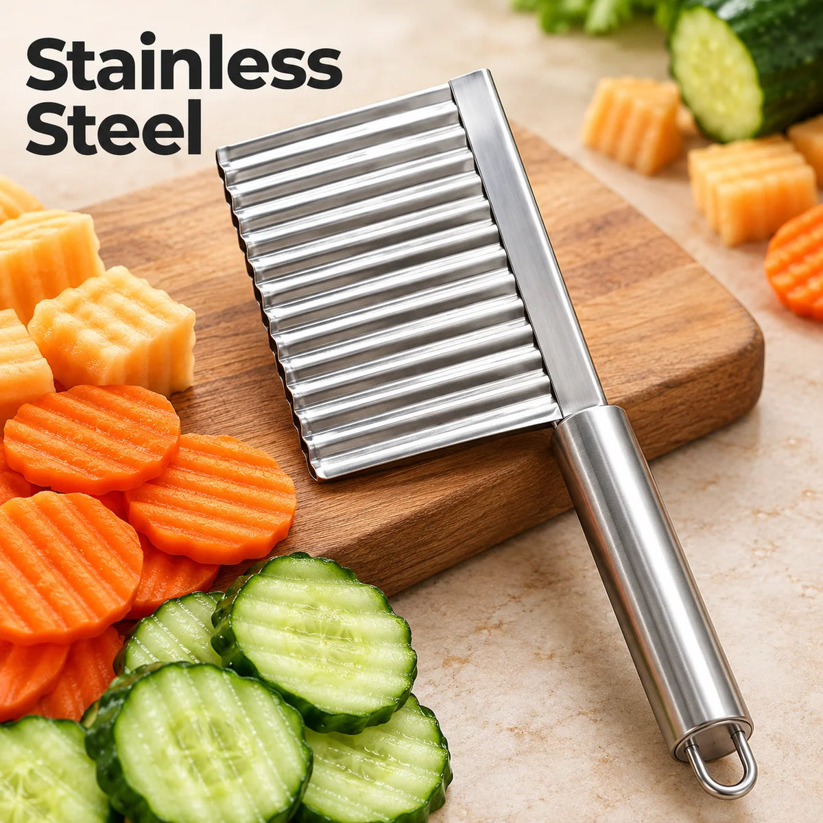 🔥Buy 1 Get 1 Free - Stainless Steel Crinkle Cut Knife
