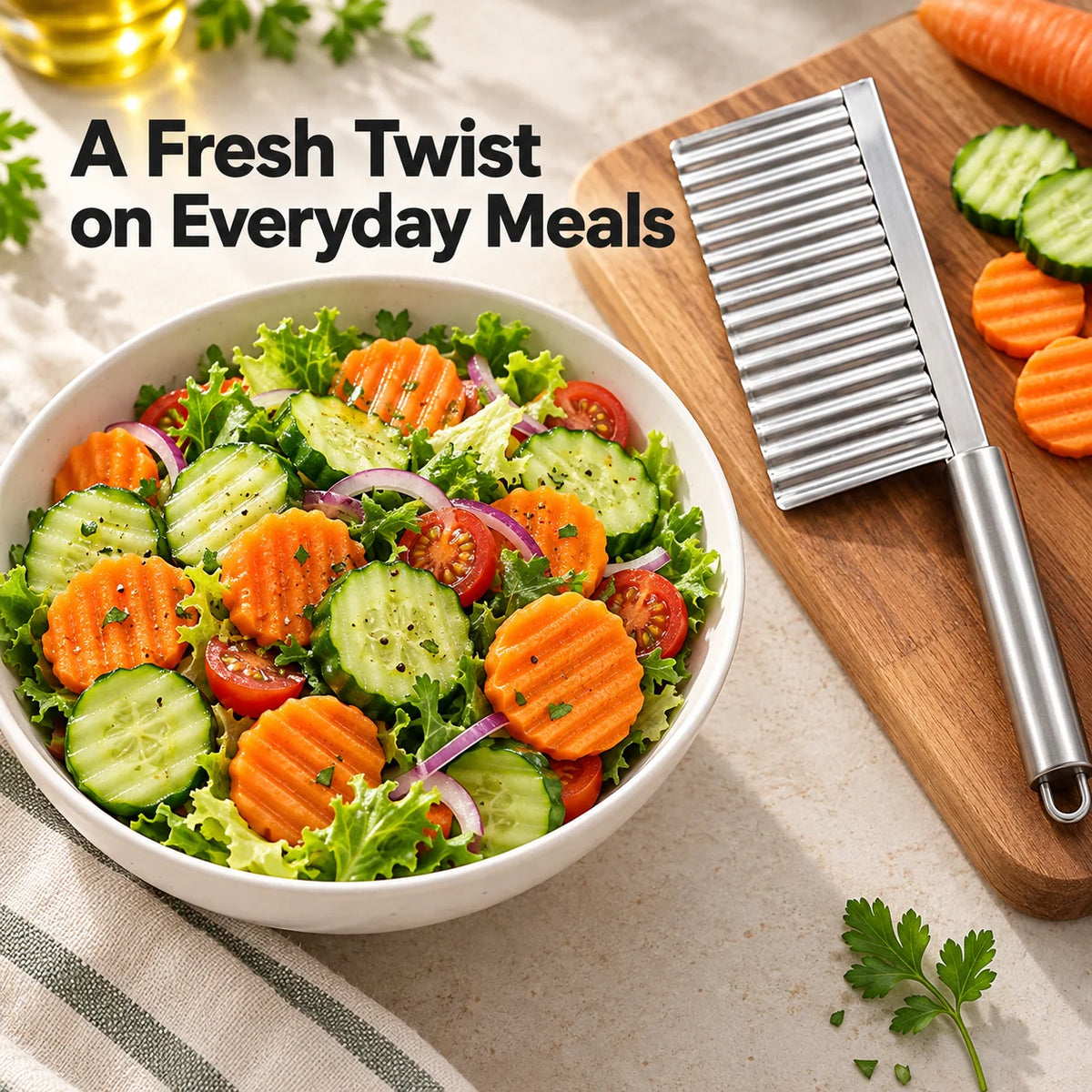 🔥Buy 1 Get 1 Free - Stainless Steel Crinkle Cut Knife