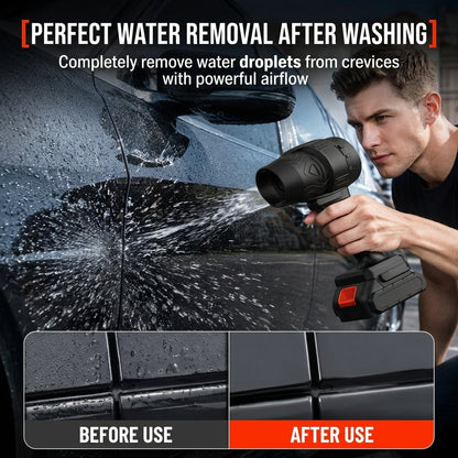 Wireless Lithium Battery Storm Blower, High-Power Rechargeable Blower, Industrial Dust Cleaner, Industrial Blower Tool Box