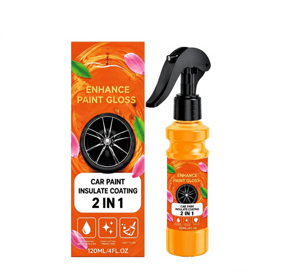 2-in-1 Nano-Coating Spray – Automotive Paint Cleaner, Polisher, Restorer, and Protective Sealant for Daily Maintenance
