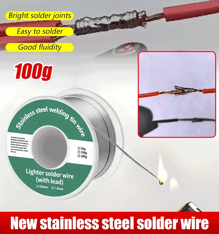 🔥⏳🔥 Limited-Time Buy 1 Get 1 Free! ⏰🔥Aluminum Stainless Steel Lighter Solder Wire