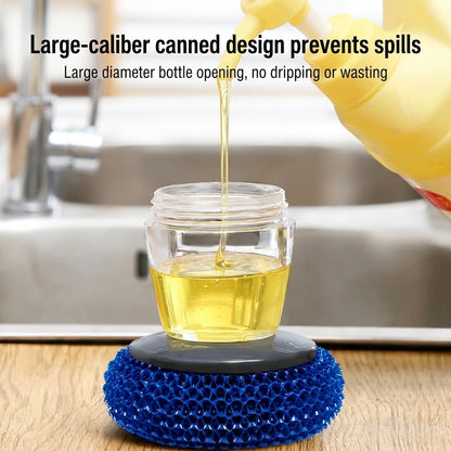 💥Buy 1, Get 1 Free  🧼Plastic Auto-Dispense Dish Brush- Multifunctional Pot Scrubber
