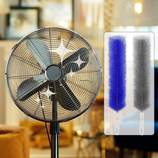 🌀 Flexible Microfiber Fan Duster | Reusable Vent & Blind Cleaning Brush
