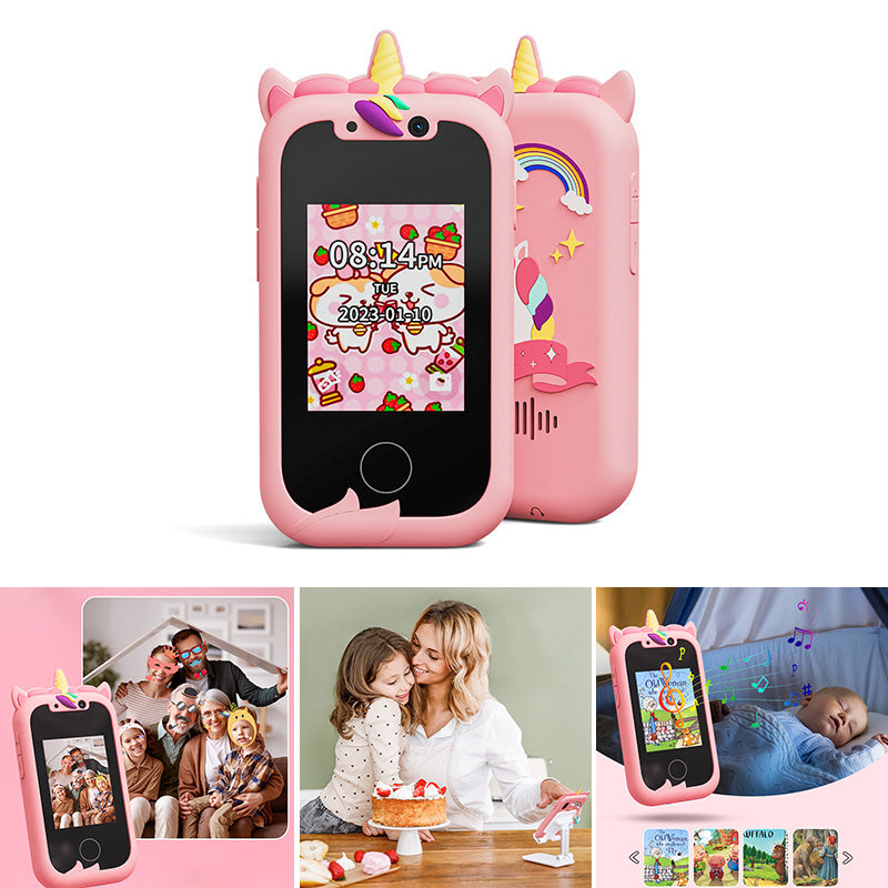 🔥 2026 New Kids Smart Toy Phone with Dual Cameras Touch Screen, Educational Learning Cell Phone Mini Digital Camera, Early Learning Interactive Toy for Toddlers Children