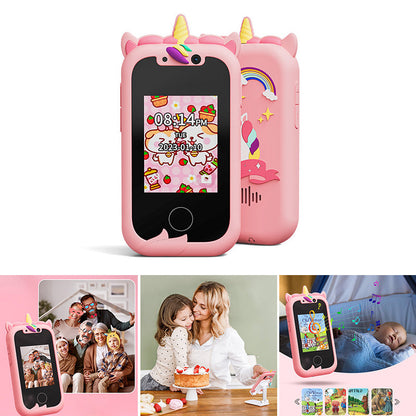 🔥 2026 New Kids Smart Toy Phone with Dual Cameras Touch Screen, Educational Learning Cell Phone Mini Digital Camera, Early Learning Interactive Toy for Toddlers Children