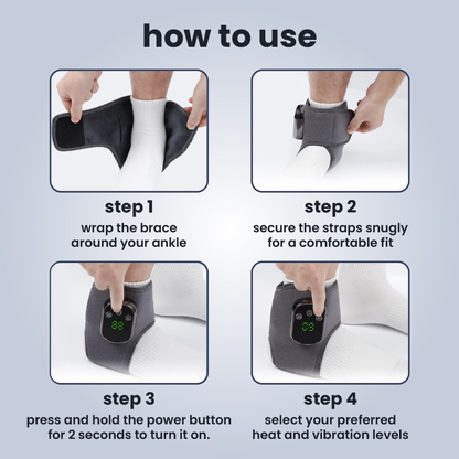 👣 3-in-1 Foot & Ankle Massager – Soothe Pain, Fatigue & Swelling at Home