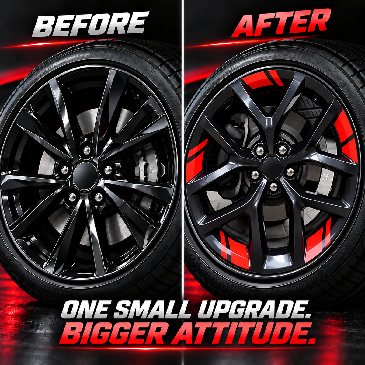 🚗Limited Stock! 6Pcs Car Rim Reflective Stickers, Easy Peel & Stick