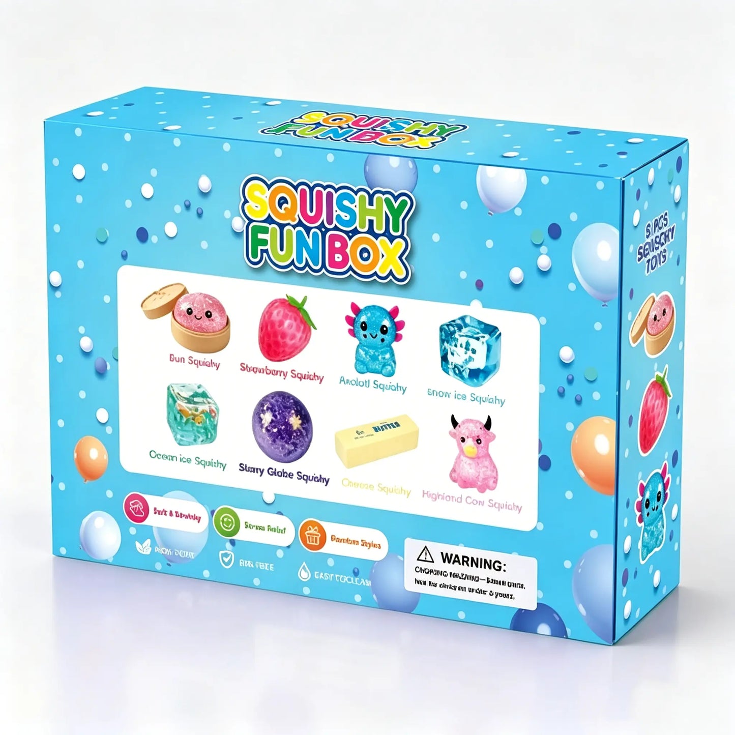 Hot sale🔥8-Piece Mystery Squishy Box — Ultimate Malt Sugar Stress Relief Sensory Bundle