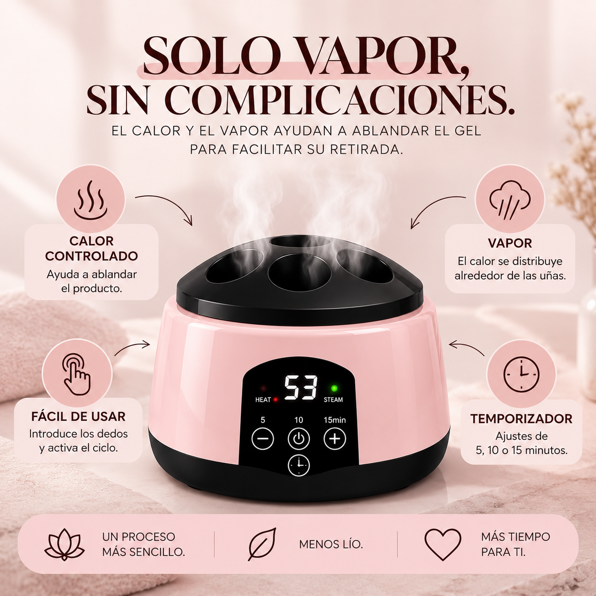 💅 Heated Vapor Gel Nail Remover – Easier At-Home Manicure Removal