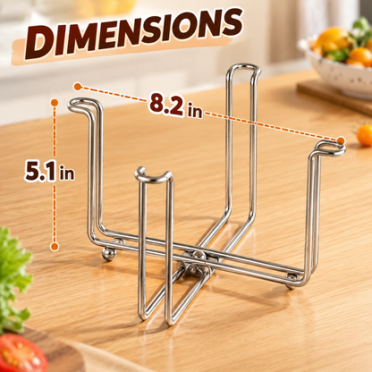Buy 1 get 1 free✨ The Ultimate Foldable 304 Stainless Steel Trash Bag Holder