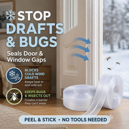 🔥Universal Door Gap Seal Tape – Draft, Dust & Bug Blocker