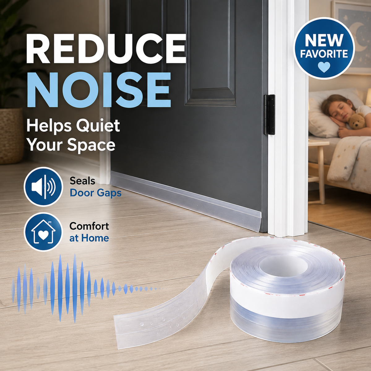 🔥Universal Door Gap Seal Tape – Draft, Dust & Bug Blocker