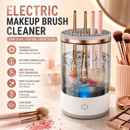 🖌️The Automatic Makeup Brush Cleaner Every Beauty Lover Needs for Cleaner Brushes and Better Makeup
