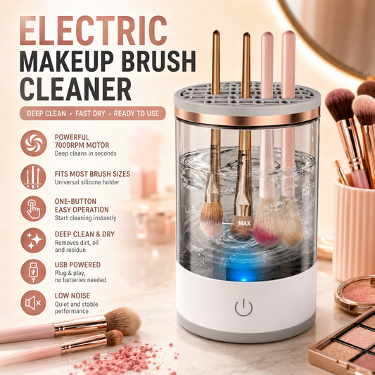 🖌️The Automatic Makeup Brush Cleaner Every Beauty Lover Needs for Cleaner Brushes and Better Makeup