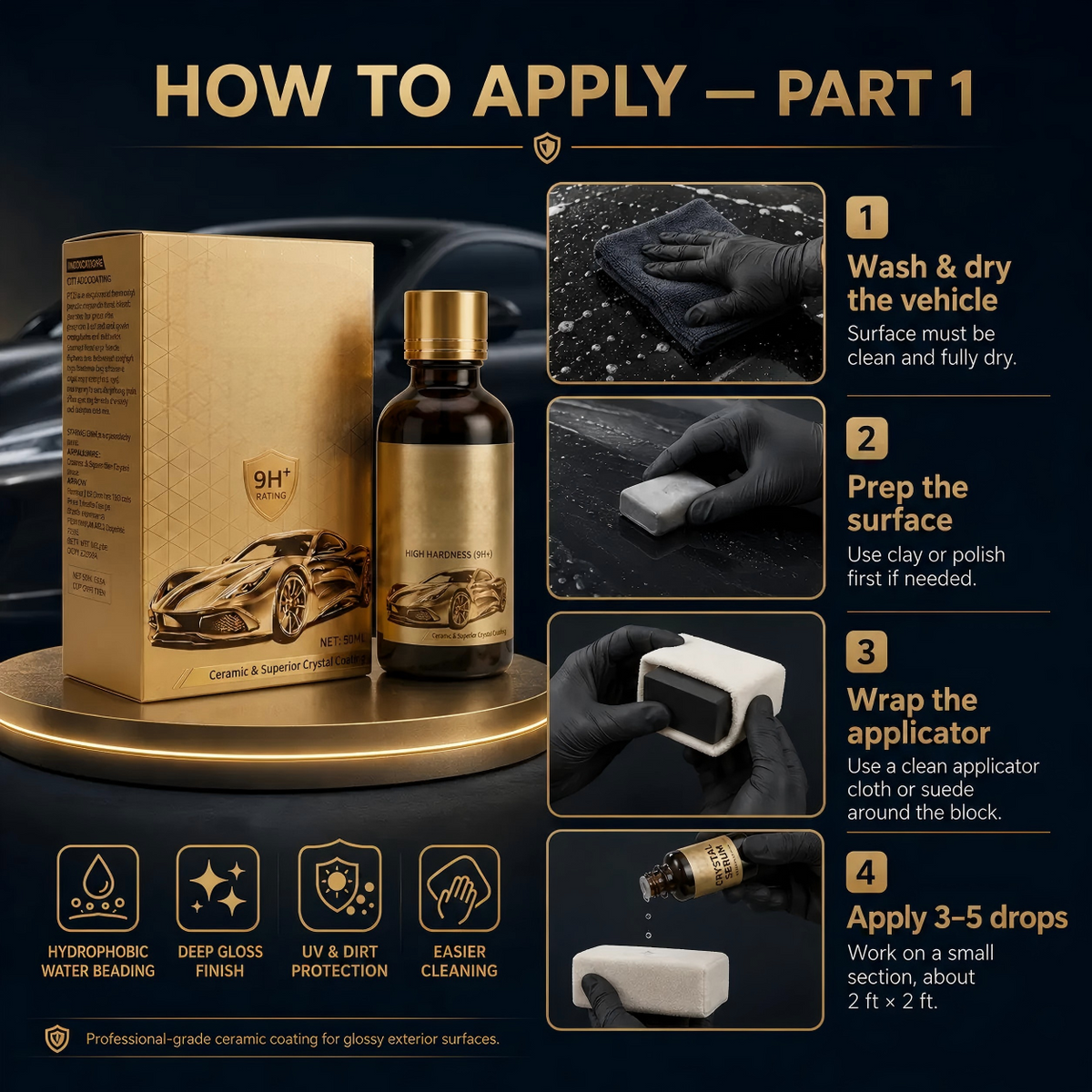 🚗 Buy One, Get One Free 🎁 9H Graphene Ceramic Coating for Cars (50ml)