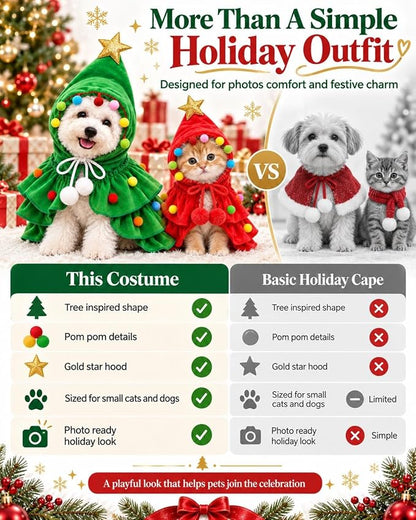 💥50% OFF🎄Christmas Tree Pet Cape🐶