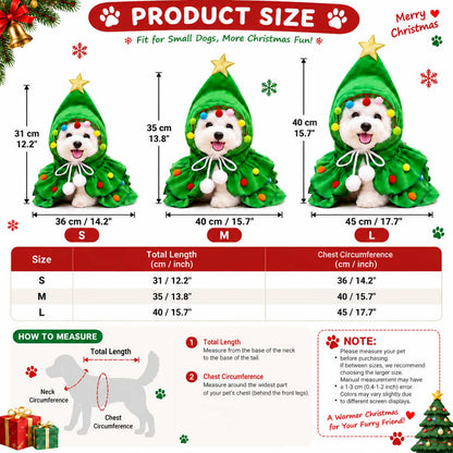 💥50% OFF🎄Christmas Tree Pet Cape🐶