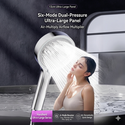 🔥50%off  High-pressure shower with adjustable spray – 15 cm panel and 7 modes for an ultimate shower experience! 🚿✨