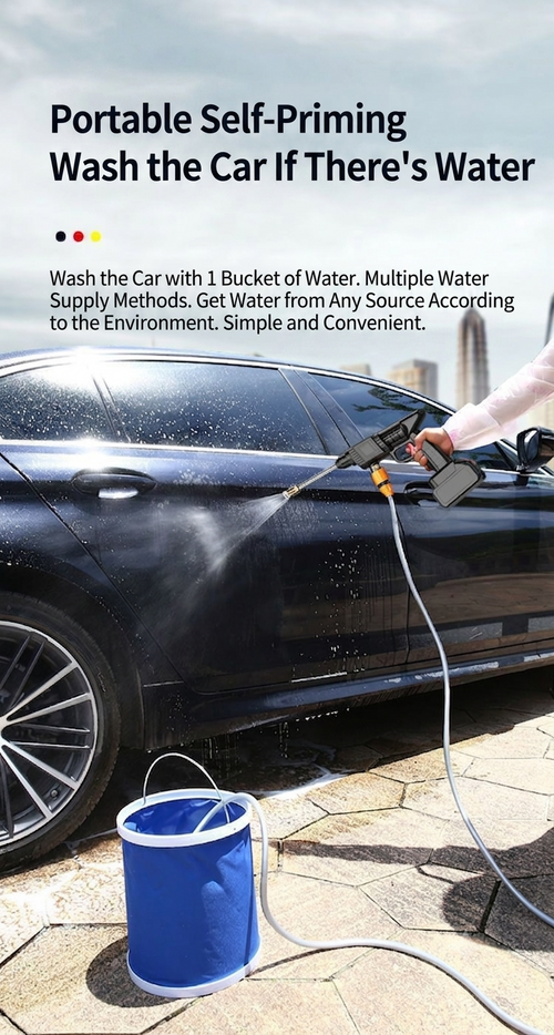 🔥Cordless High Pressure Water Gun | Portable & Powerful Cleaning Tool