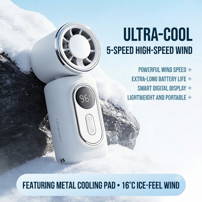 🔥 Clip-On Portable Cooling Fan, 180° Rotatable Fan Head with Ice Compress Pad, Mini Personal Fan for Car, Kids Backpack, Umbrella Stroller, Outdoor Travel Camping