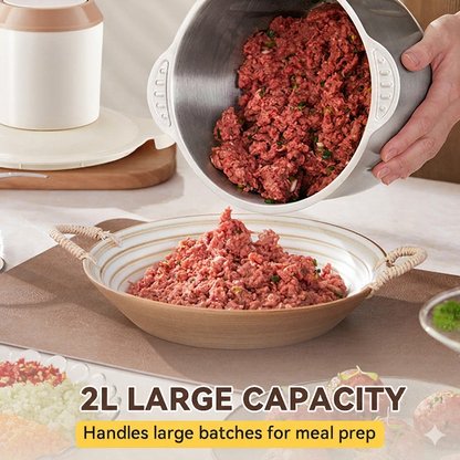 ✨Large Capacity Electric Meat Grinder, Fast Grinding Stainless Steel Kitchen Food Chopper for Home Daily Use