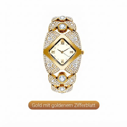 ⏳50% RABATT auf Vintage-Quarzuhr mit Strassbesatz