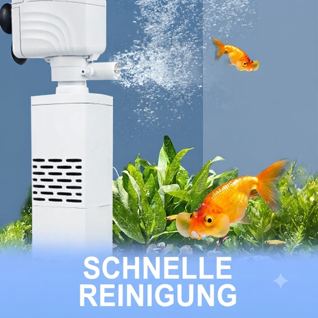 🔥Zeitlich begrenztes Angebot – 6-in-1-Aquariumfilter – Filtration, Sauerstoffanreicherung & Wasserumwälzung