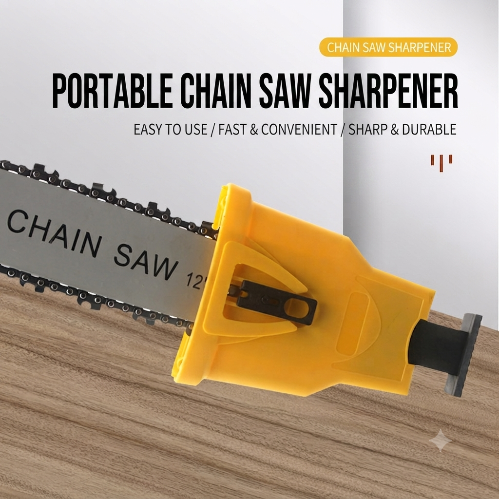 🔥Universal chain sharpener, quickly sharpens chainsaw teeth