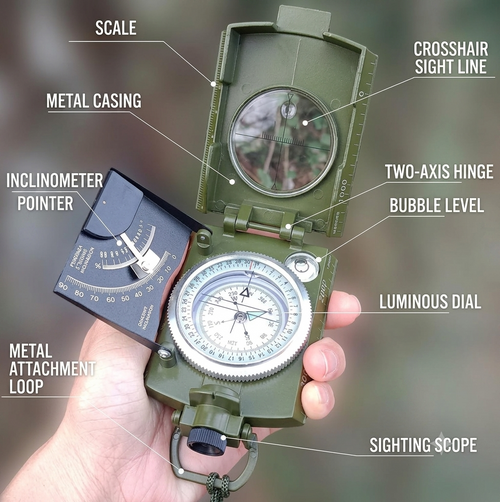 🔥High Precision Luminous Compass | Reliable Guide for Outdoor Trips