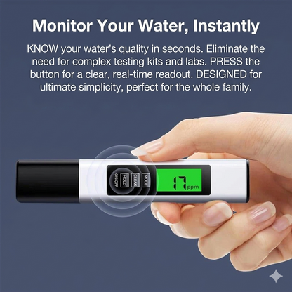 3-in-1 Digital Water Quality Tester Pen - Accurate TDS EC Temperature Detector for Drinking Water, Aquarium, Travel & Home Use