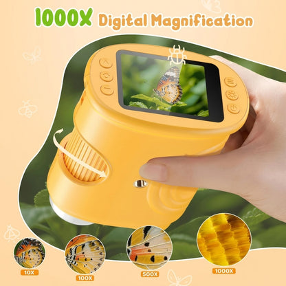 🔥Half Price For Today Only - Children’s Discovery Microscope – High-Definition 1000x Magnification: Begin Your Child’s Journey of Exploration